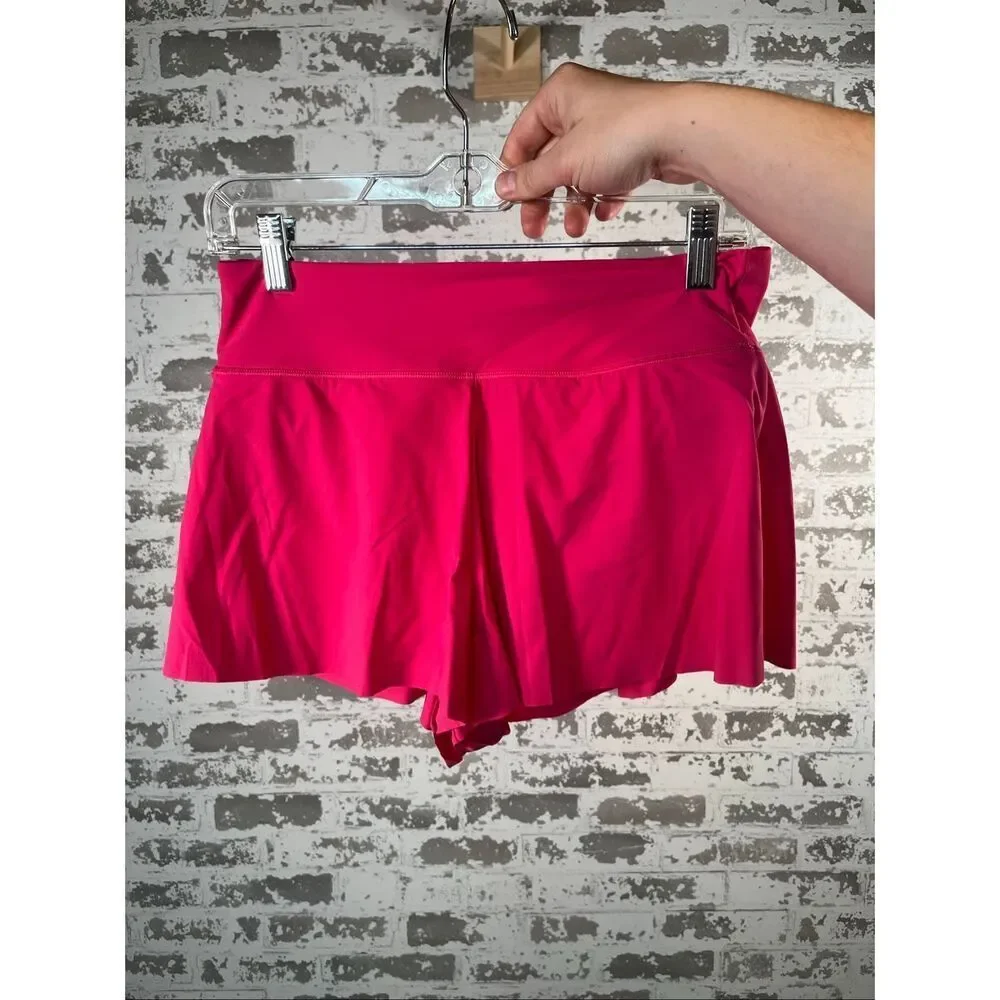 Athleta | women hot pink athletic shortie shorts